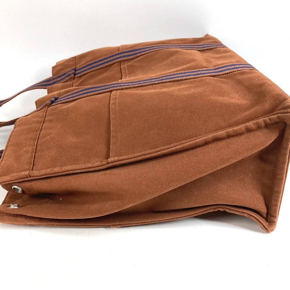 HERMES Fourre-Tout GM Fourre-Tout GM Handbag Bag Shoulder Bag Tote Bag Cotton Unisex Brown