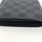 LOUIS VUITTON N62664 Damier Graphite Portefeuille Marco Compact Wallet, Bi-fold, Damier Graphite Canvas, Unisex, Black