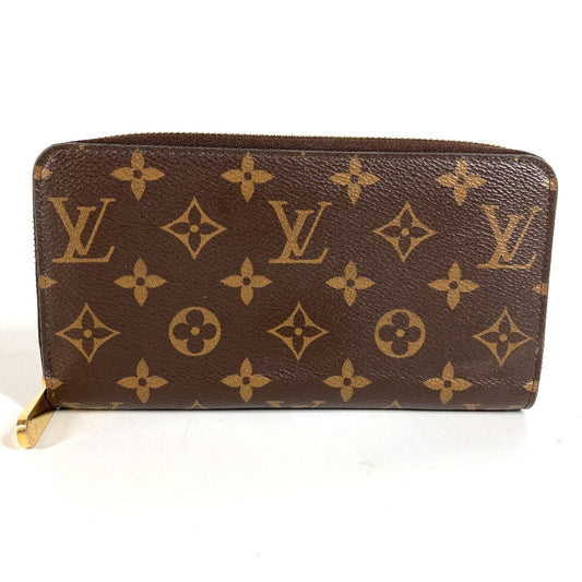LOUIS VUITTON M41894 Monogram Zippy Wallet, Zippy Wallet, Long Wallet, Round Zipper, Long Wallet, Monogram Canvas, Unisex, Rose Ballerine, Brown