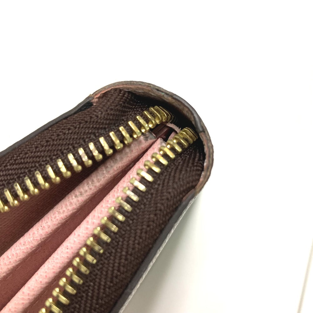 LOUIS VUITTON M41894 Monogram Zippy Wallet, Zippy Wallet, Long Wallet, Round Zipper, Long Wallet, Monogram Canvas, Unisex, Rose Ballerine, Brown