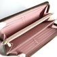 LOUIS VUITTON M41894 Monogram Zippy Wallet, Zippy Wallet, Long Wallet, Round Zipper, Long Wallet, Monogram Canvas, Unisex, Rose Ballerine, Brown