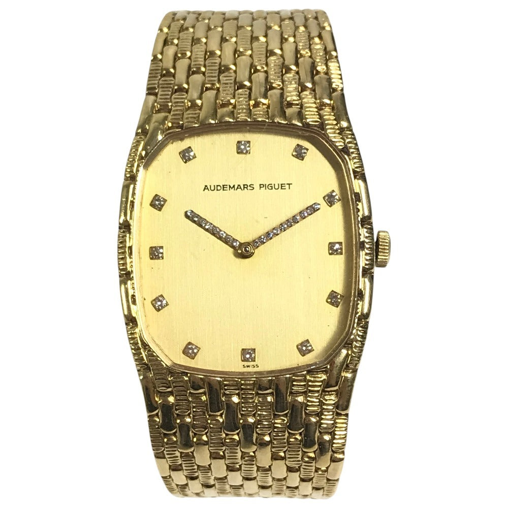 AUDEMARS PIGUET K18 金 18K コブラ 12PD 針ダイヤ ダイヤ ダイヤモンド ウォッチ メンズウォッチ 86g 腕時計 YG750 メンズ ゴールド