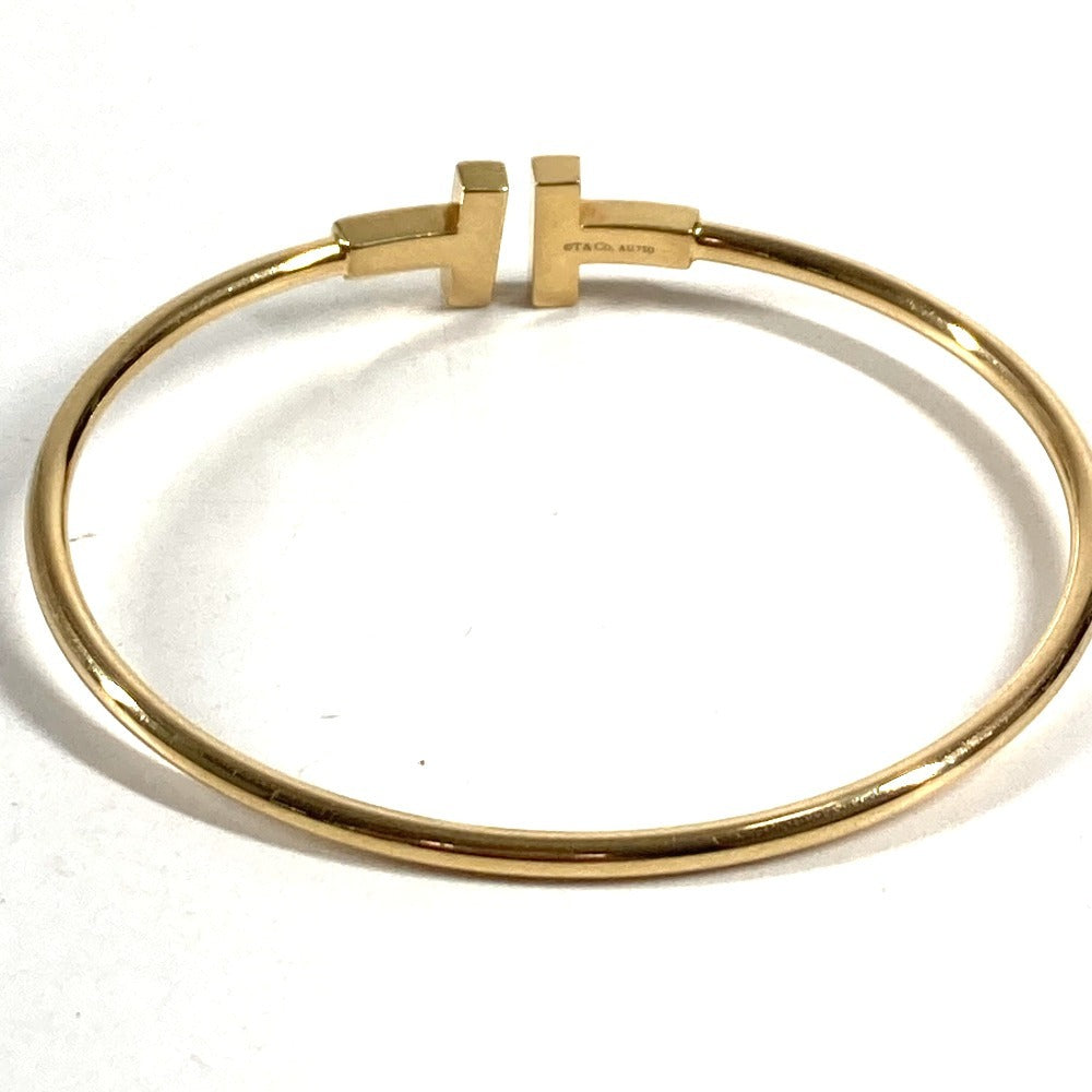 TIFFANY&Co. K18 金 18K ダイヤモンド ダイヤ Tワイヤー アクセサリー ジュエリー ブレスレット ブレス バングル YG750 レディース ゴールド