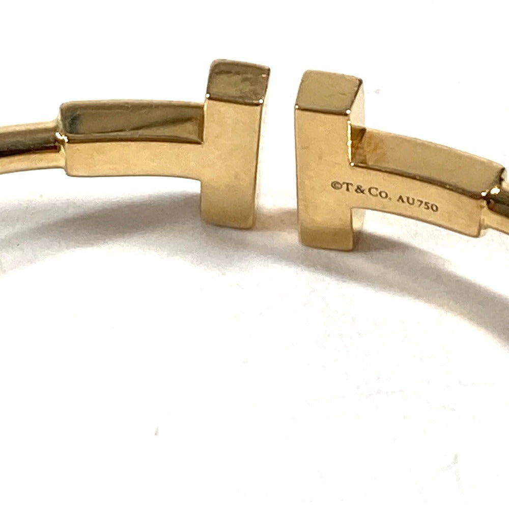 TIFFANY&Co. K18 金 18K ダイヤモンド ダイヤ Tワイヤー アクセサリー ジュエリー ブレスレット ブレス バングル YG750 レディース ゴールド