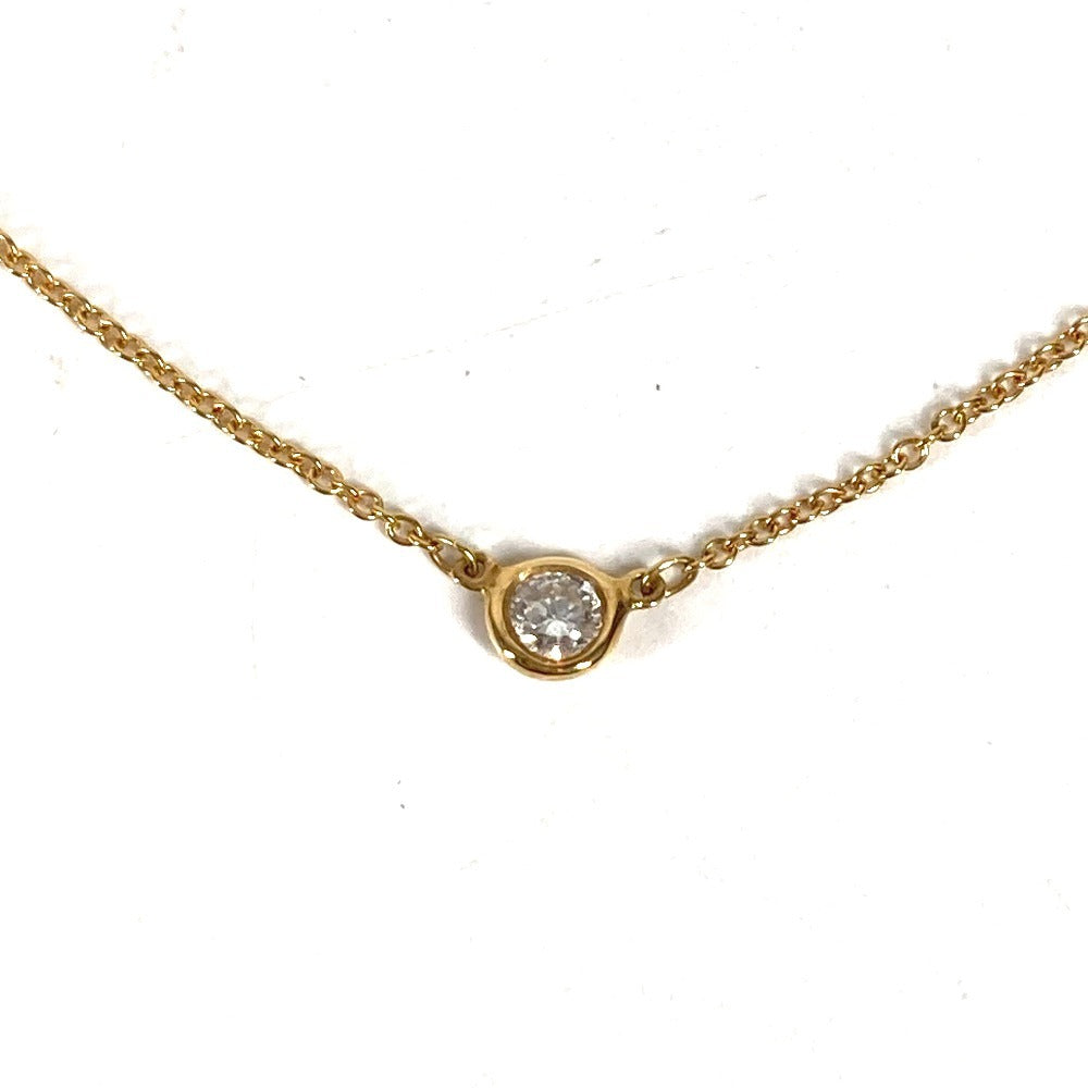 TIFFANY&Co. ダイヤモンド バイザヤード ダイヤ 1PD チェーンネックレス アクセサリー 18K 金 K18 ネックレス YG750 レディース ゴールド