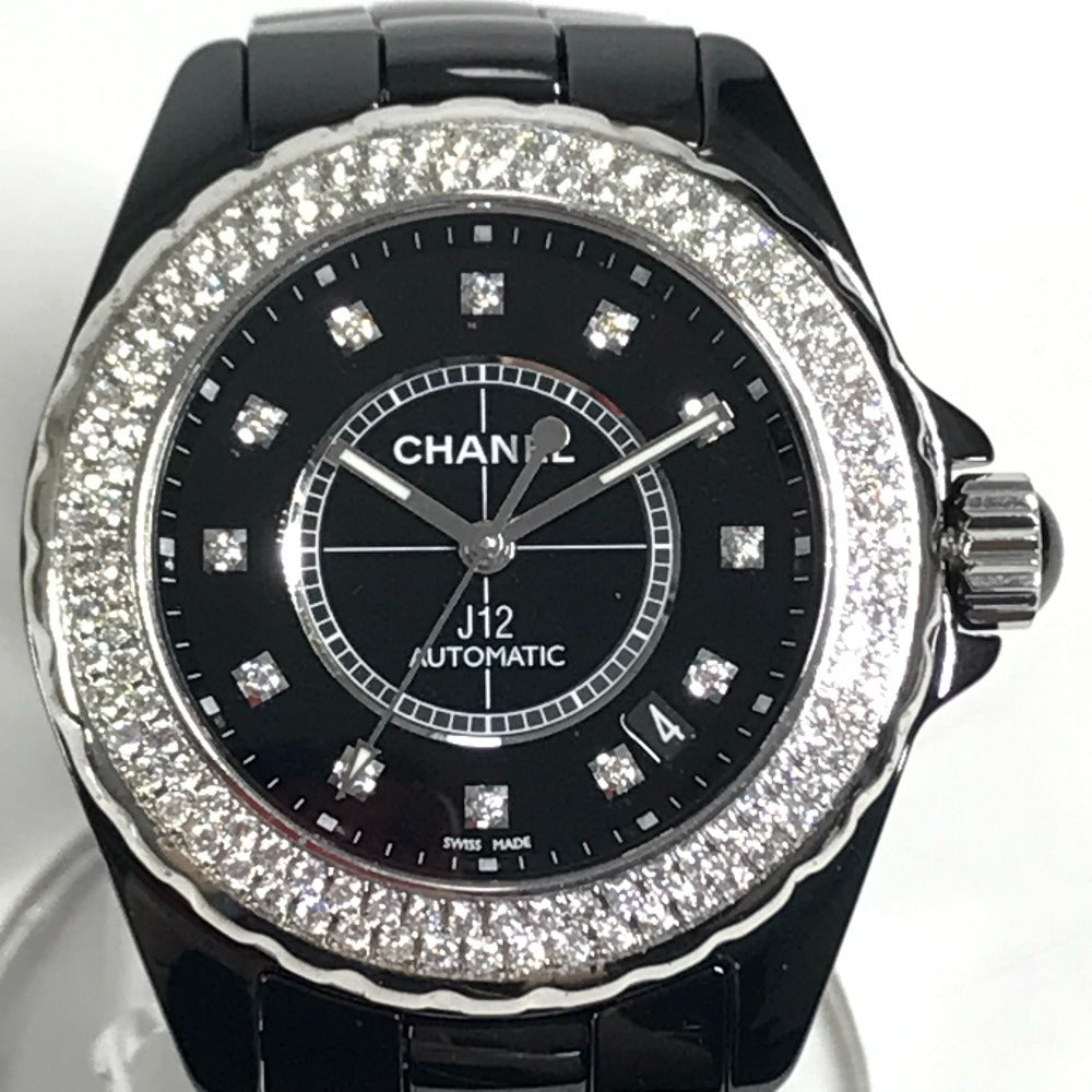 CHANEL 不明 J12 12PD ダイヤベゼル ダイヤモンド メンズウォッチ ウォッチ 腕時計 セラミック メンズ ブラック