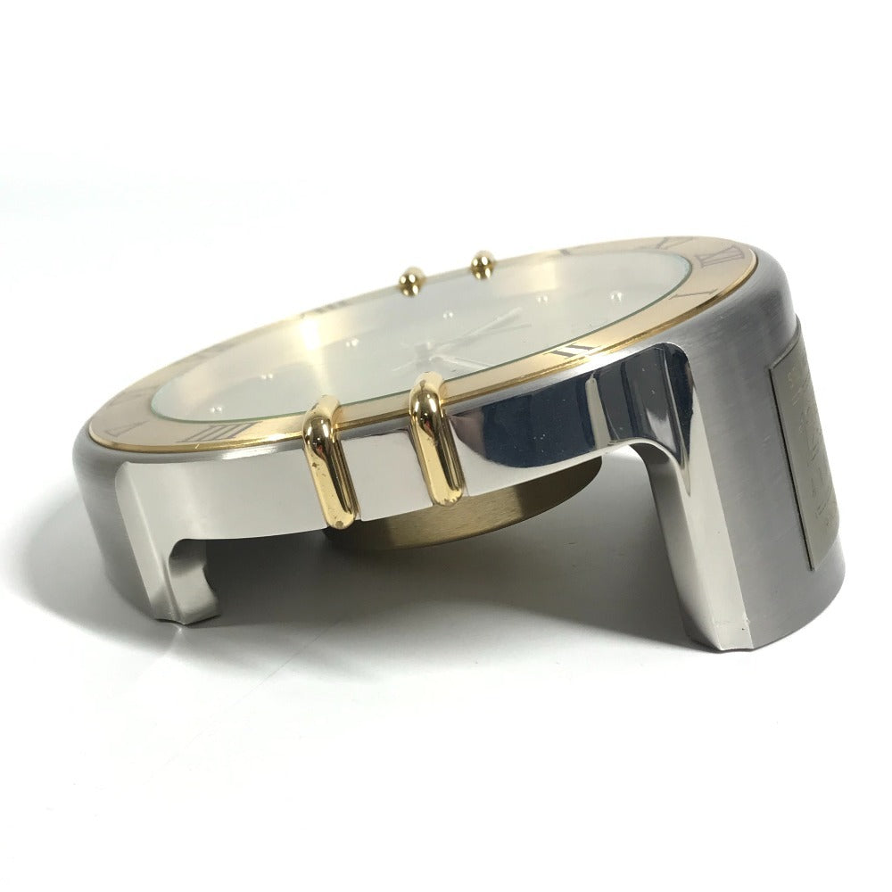 OMEGA パシャ ロゴ テーブルクロック インテリア 置き時計 置時計 SS ユニセックス ゴールド