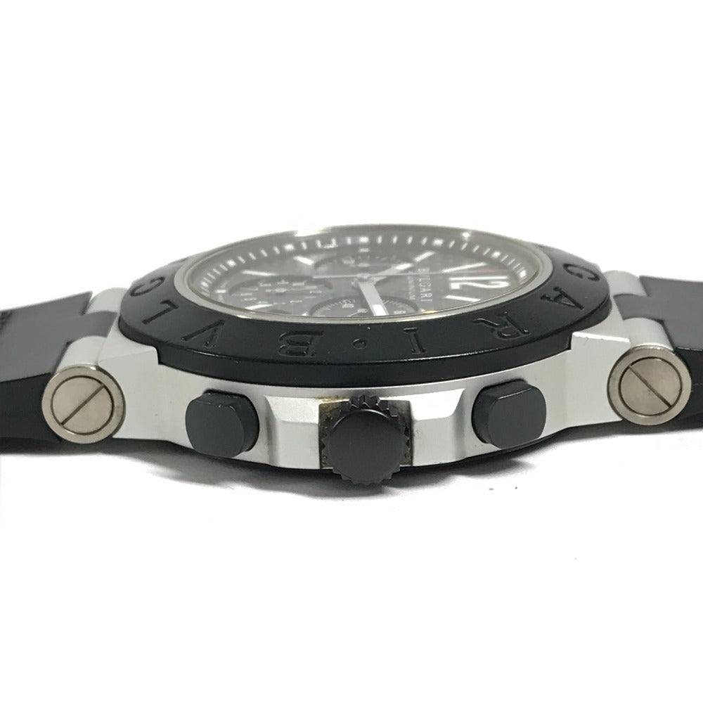 BVLGARI AC44TA アルミニウム クロノグラフ メンズウォッチ ウォッチ 腕時計 アルミニウム メンズ ブラック