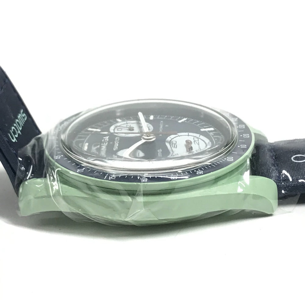 Swatch SO33G100 OMEGA オメガ コラボ MISSION ON EARTH ムーンスウォッチ メンズウォッチ 地球 ウォッチ 腕時計 メンズ グリーン