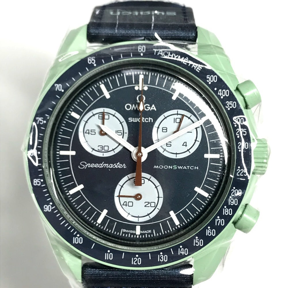 Swatch SO33G100 OMEGA オメガ コラボ MISSION ON EARTH ムーンスウォッチ メンズウォッチ 地球 ウォッチ 腕時計 メンズ グリーン