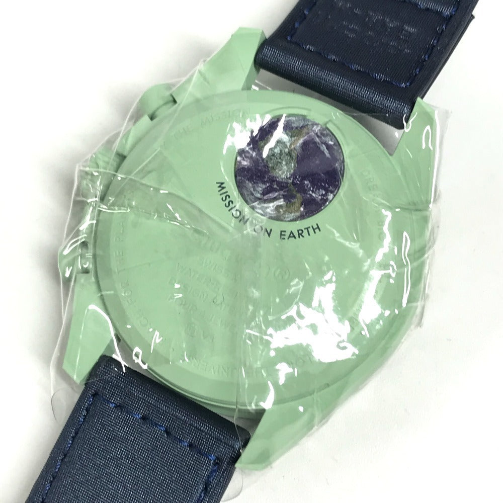 Swatch SO33G100 OMEGA オメガ コラボ MISSION ON EARTH ムーンスウォッチ メンズウォッチ 地球 ウォッチ 腕時計 メンズ グリーン