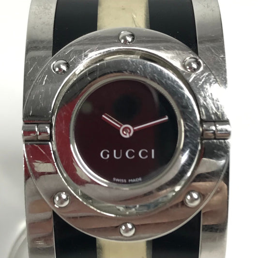 GUCCI 112 バングルウォッチ トワール レディースウォッチ 時計 ウォッチ ブレスレット 腕時計 SS レディース シルバー
