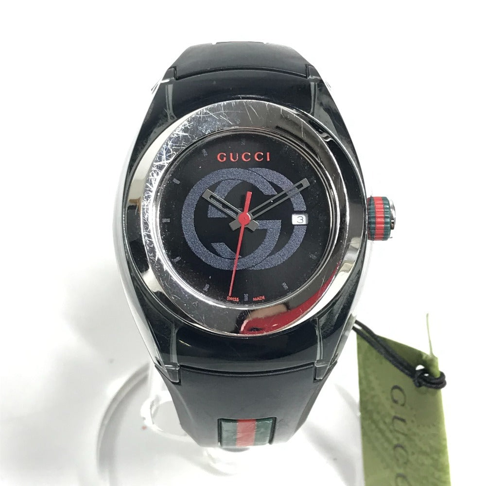 GUCCI YA137301 シンク レディースウォッチ メンズウォッチ 腕時計 ラバー ユニセックス ブラック