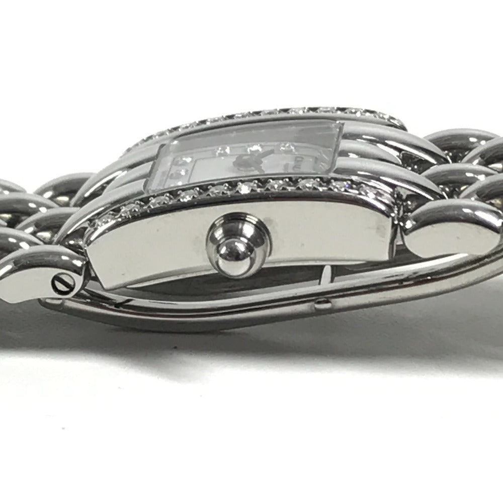 Chaumet 12PD ダイヤモンド ダイヤ ダイヤベゼル ケイシス シェル文字盤 レディースウォッチ ウォッチ 時計 腕時計 SS レディース シルバー