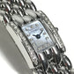 Chaumet 12PD ダイヤモンド ダイヤ ダイヤベゼル ケイシス シェル文字盤 レディースウォッチ ウォッチ 時計 腕時計 SS レディース シルバー