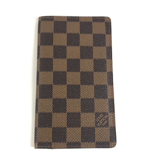 LOUIS VUITTON R20703 Damier Agenda Posh System planner, bi-fold, stationery Notebook cover Damier Canvas Ebene Brown Used