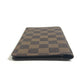 LOUIS VUITTON R20703 Damier Agenda Posh System planner, bi-fold, stationery Notebook cover Damier Canvas Ebene Brown Used
