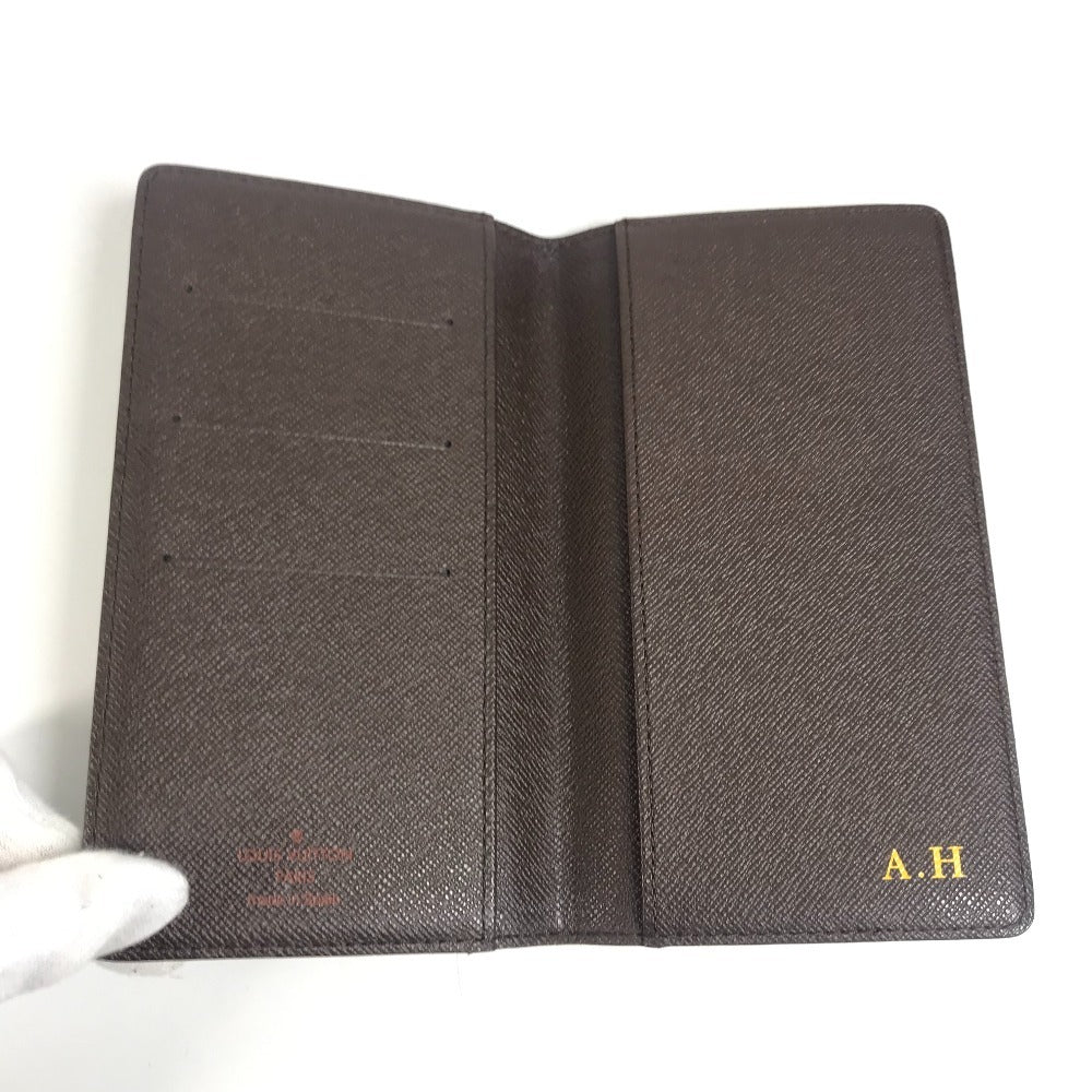 LOUIS VUITTON R20703 Damier Agenda Posh System planner, bi-fold, stationery Notebook cover Damier Canvas Ebene Brown Used