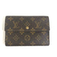 LOUIS VUITTON M61202 Monogram Porte TresorEtui Papie Wallet Flap Wallet Trifold wallet MonogramCanvas Brown Used