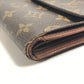 LOUIS VUITTON M61202 Monogram Porte TresorEtui Papie Wallet Flap Wallet Trifold wallet MonogramCanvas Brown Used