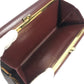 CARTIER Must de Line Logo Kisslock Wallet Flap Long Wallet Long Wallet Leather wine-red Used