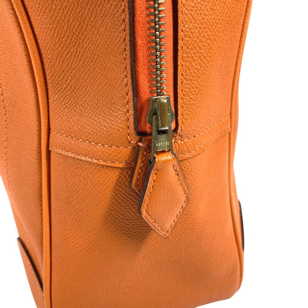 HERMES Plume 32 Plume 32 Tote bag, handbag, business bag Hand Bag Epsom Orange/GoldHardware Used