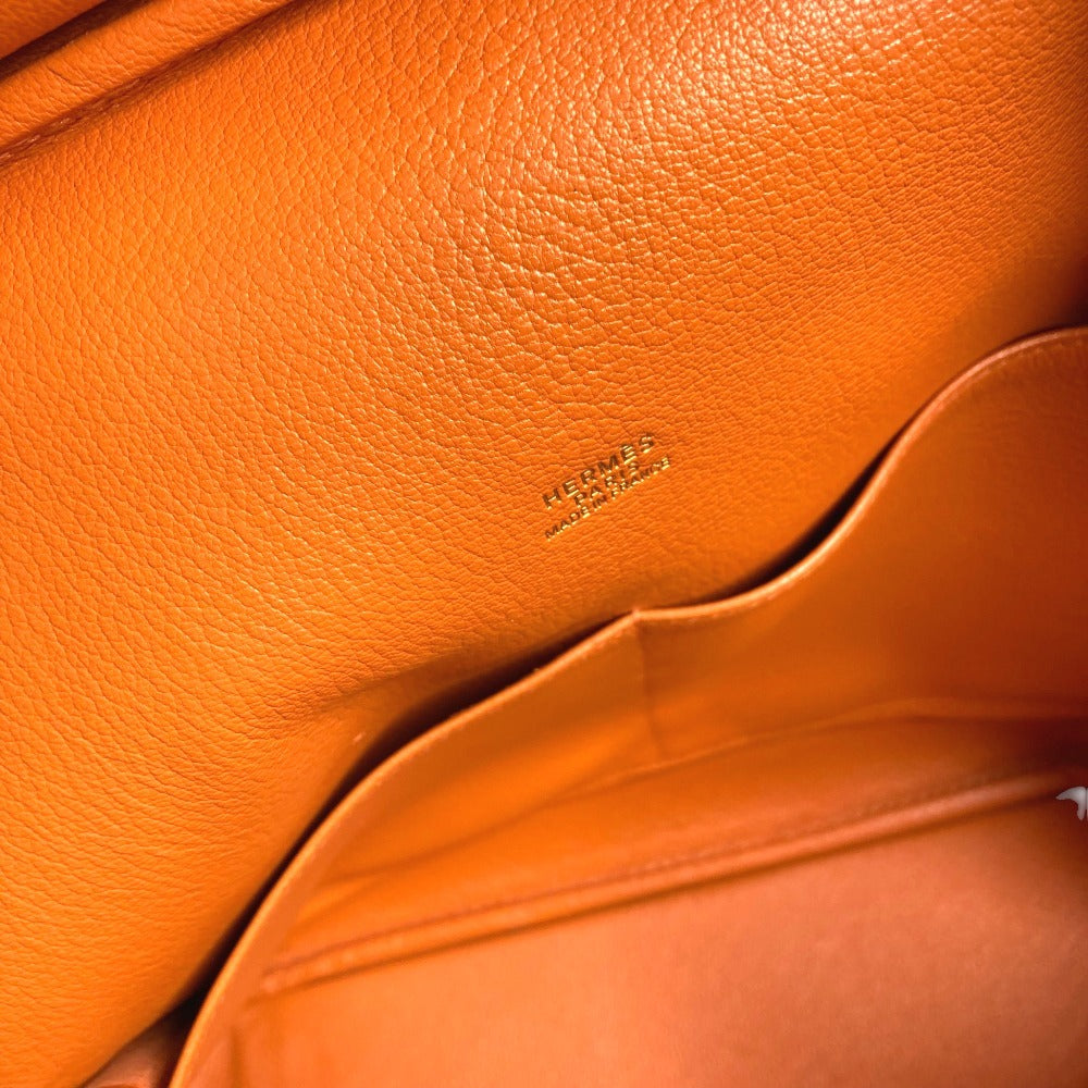 HERMES Plume 32 Plume 32 Tote bag, handbag, business bag Hand Bag Epsom Orange/GoldHardware Used