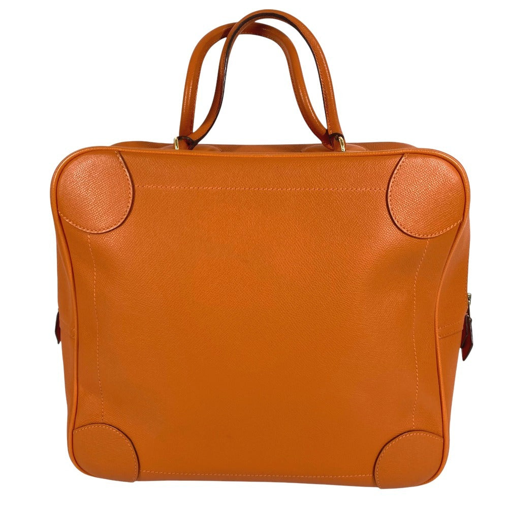 HERMES Plume 32 Plume 32 Tote bag, handbag, business bag Hand Bag Epsom Orange/GoldHardware Used
