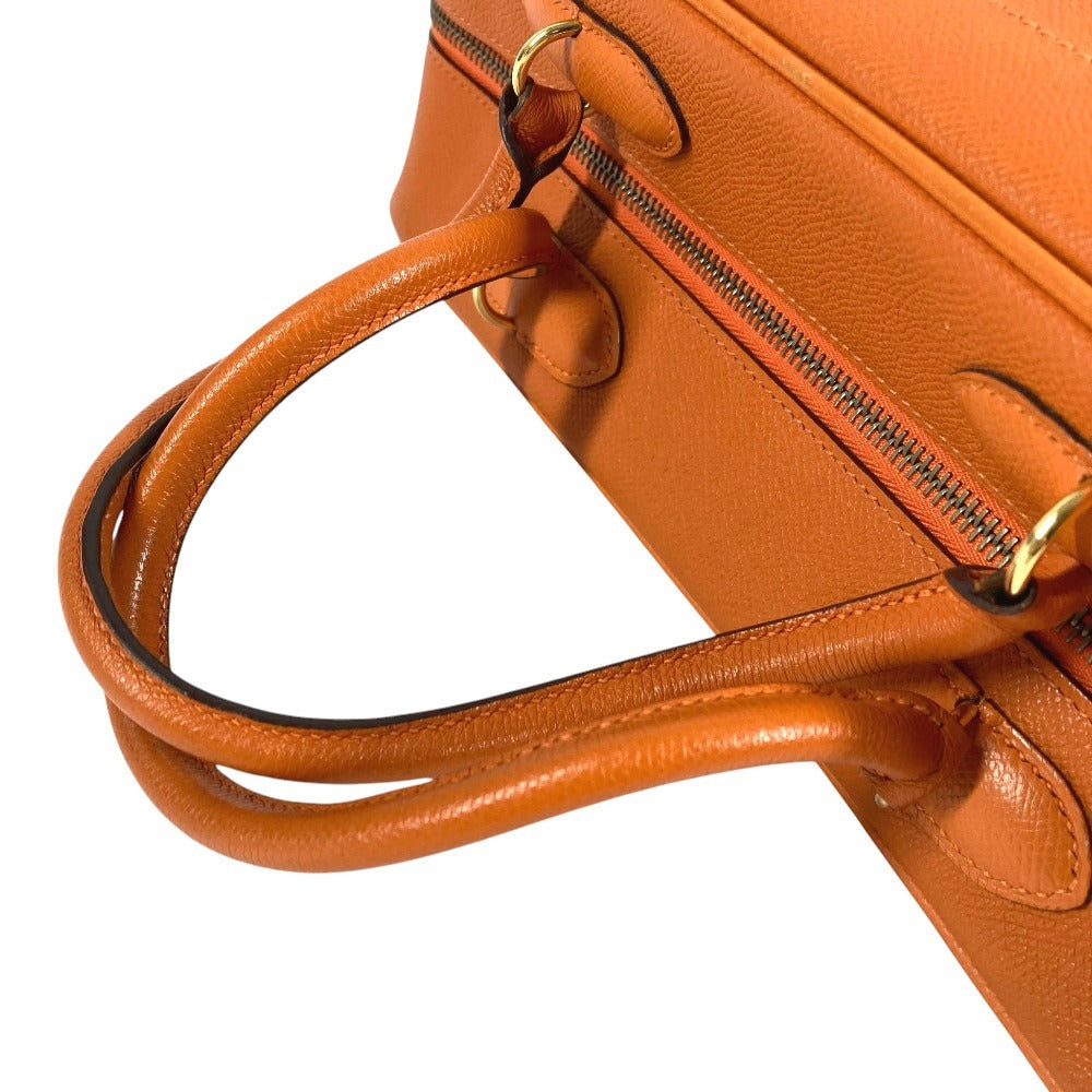 HERMES Plume 32 Plume 32 Tote bag, handbag, business bag Hand Bag Epsom Orange/GoldHardware Used