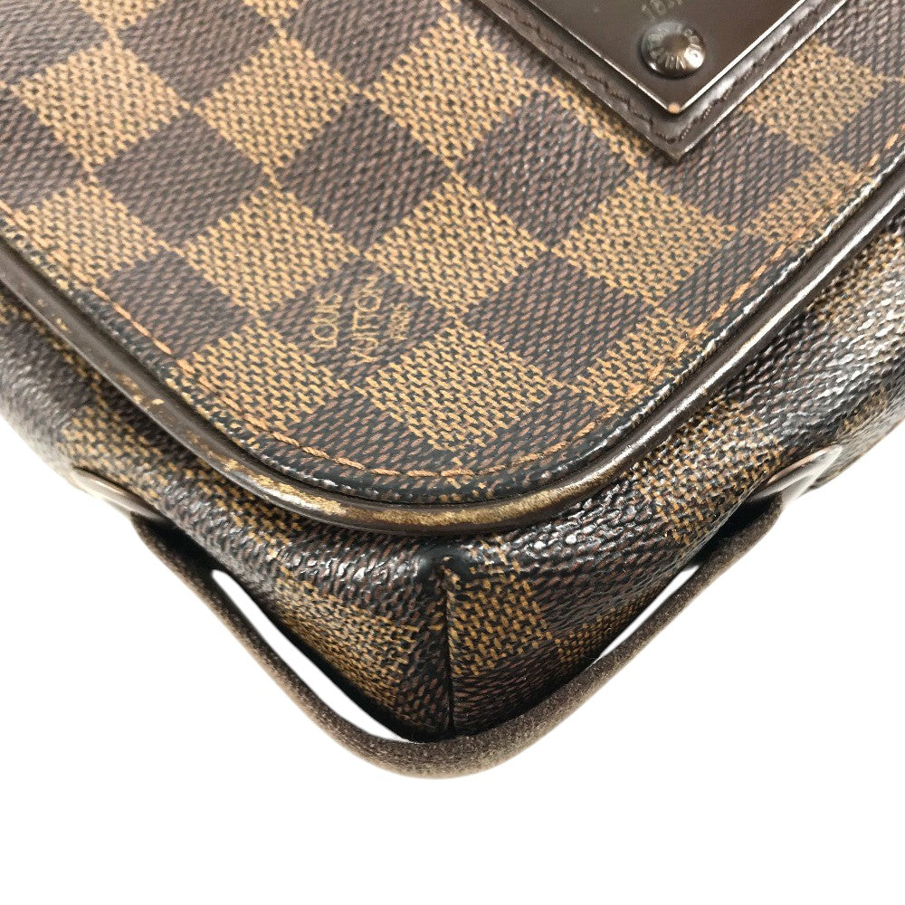 LOUIS VUITTON N51210 Damier Brooklyn PM Brooklyn PM Bag Crossbody Shoulder Bag Damier Canvas Ebene Brown Used