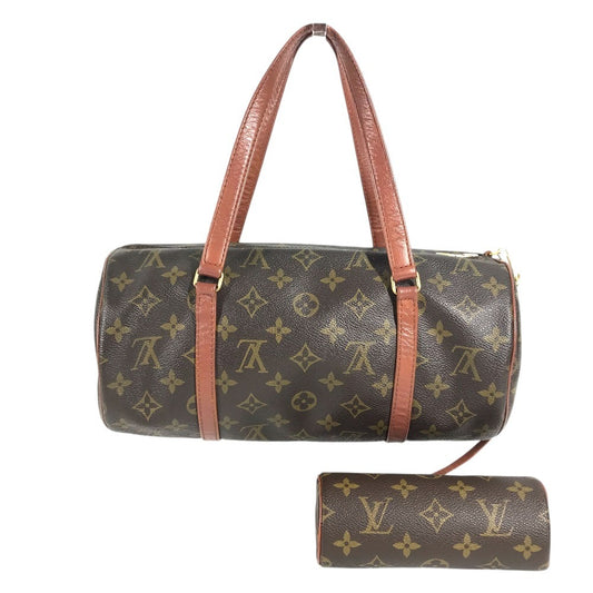 LOUIS VUITTON M51365 Monogram Old Type Papillon30 Papillon 30 Shoulder bag, cylindrical shape, with pouch. Hand Bag MonogramCanvas Brown Used