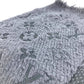 LOUIS VUITTON 不明 fringe charpes logomania mix Stole/Shawl Accessories Scarf wool / silk Dark Gray Based Used