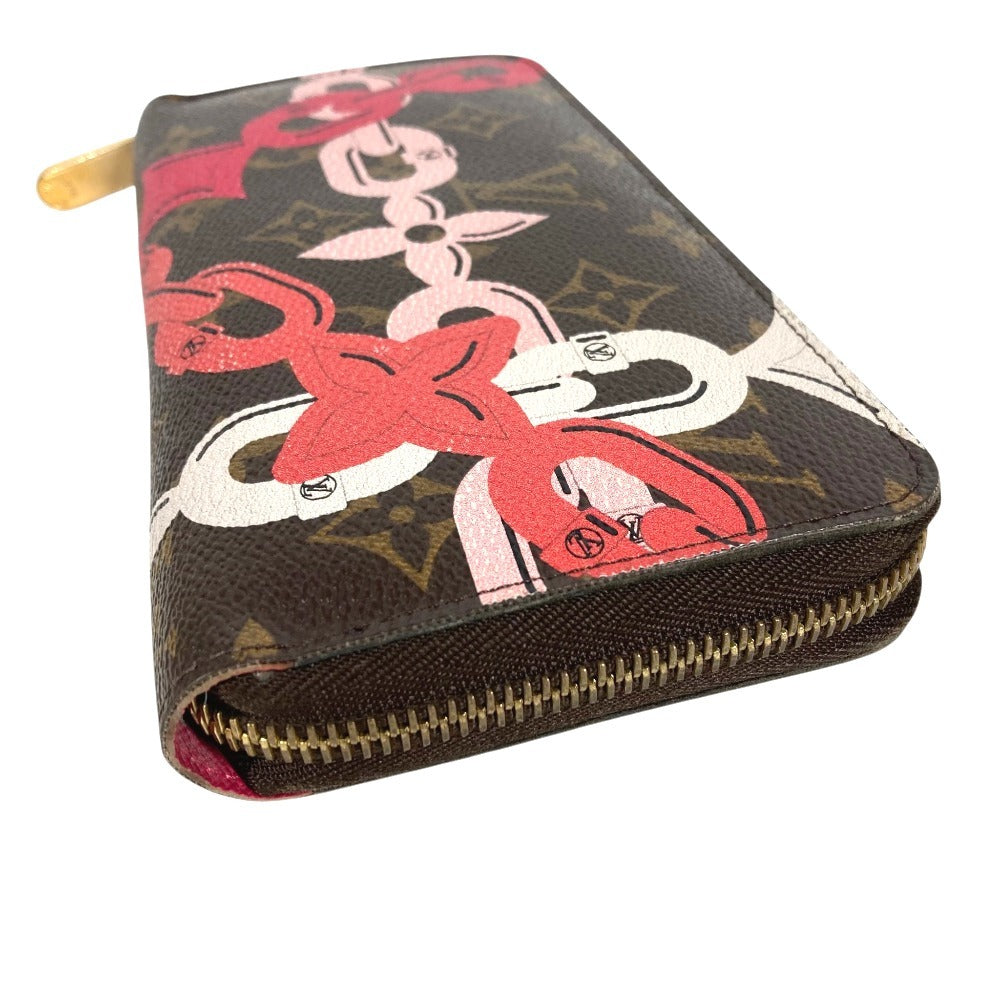 LOUIS VUITTON M41905 Monogram Bay Chain Print Zippy Wallet Long Wallet Zip Around Wallet Long Wallet MonogramCanvas Brown/pink Used