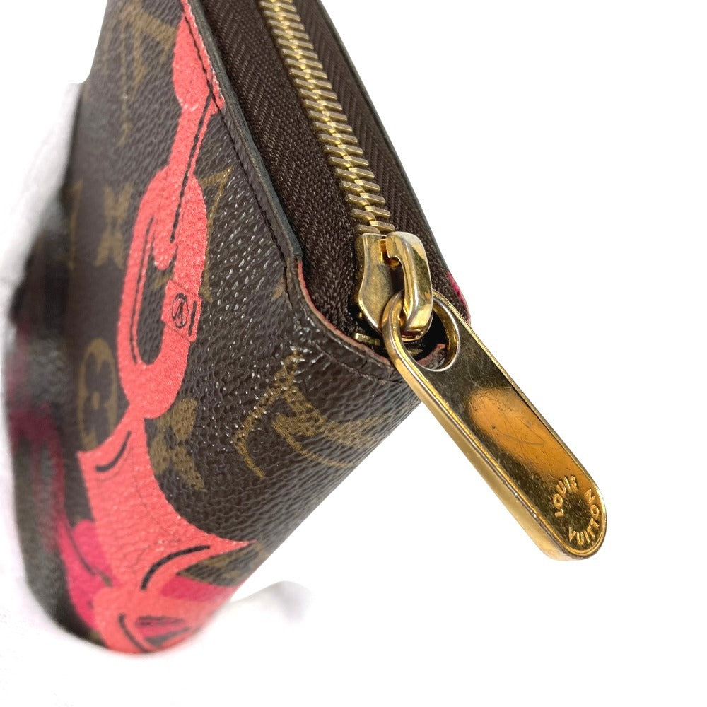 LOUIS VUITTON M41905 Monogram Bay Chain Print Zippy Wallet Long Wallet Zip Around Wallet Long Wallet MonogramCanvas Brown/pink Used