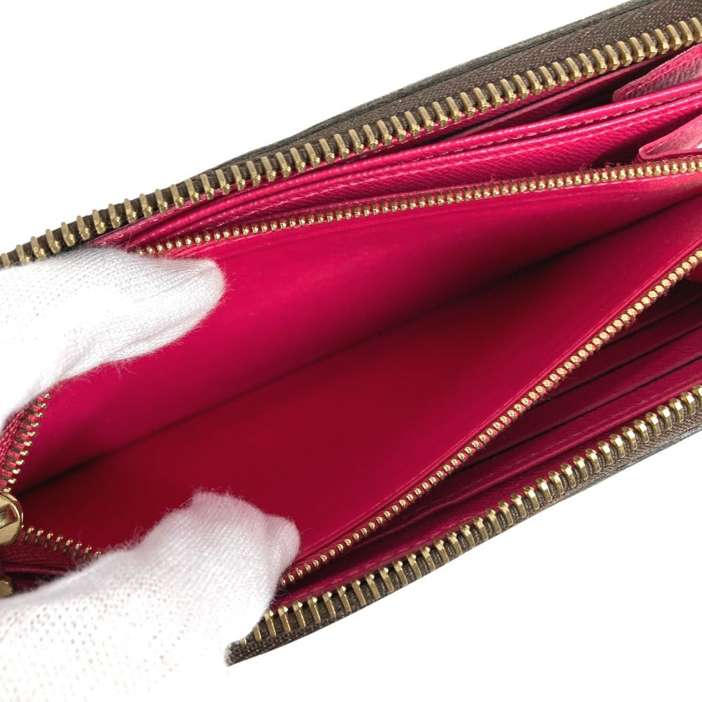 LOUIS VUITTON M41905 Monogram Bay Chain Print Zippy Wallet Long Wallet Zip Around Wallet Long Wallet MonogramCanvas Brown/pink Used