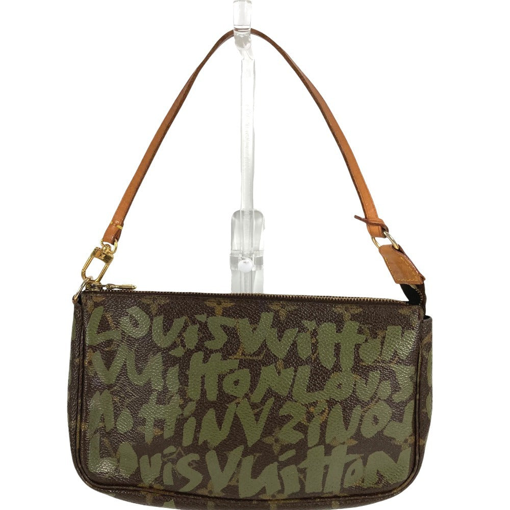 LOUIS VUITTON M92191 MonogramGraffiti Pochette Accessoires Accessory Pouch Bag Shoulder Bag Hand Bag Shoulder Bag MonogramCanvas khaki/Brown Used