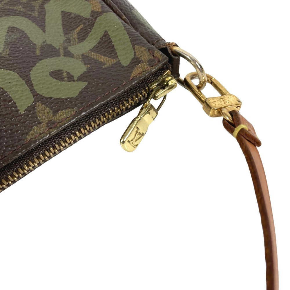 LOUIS VUITTON M92191 MonogramGraffiti Pochette Accessoires Accessory Pouch Bag Shoulder Bag Hand Bag Shoulder Bag MonogramCanvas khaki/Brown Used
