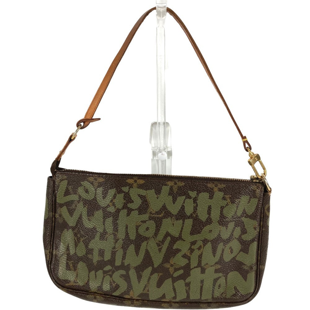 LOUIS VUITTON M92191 MonogramGraffiti Pochette Accessoires Accessory Pouch Bag Shoulder Bag Hand Bag Shoulder Bag MonogramCanvas khaki/Brown Used
