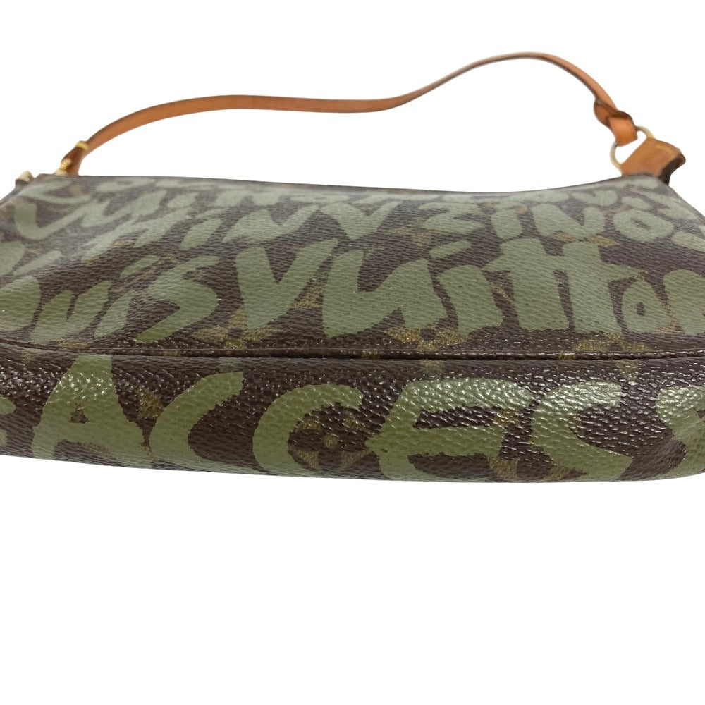LOUIS VUITTON M92191 MonogramGraffiti Pochette Accessoires Accessory Pouch Bag Shoulder Bag Hand Bag Shoulder Bag MonogramCanvas khaki/Brown Used