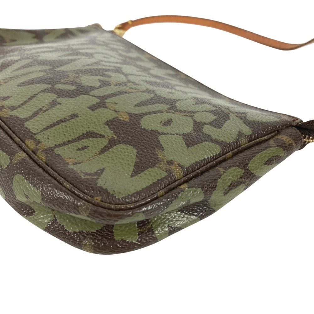 LOUIS VUITTON M92191 MonogramGraffiti Pochette Accessoires Accessory Pouch Bag Shoulder Bag Hand Bag Shoulder Bag MonogramCanvas khaki/Brown Used