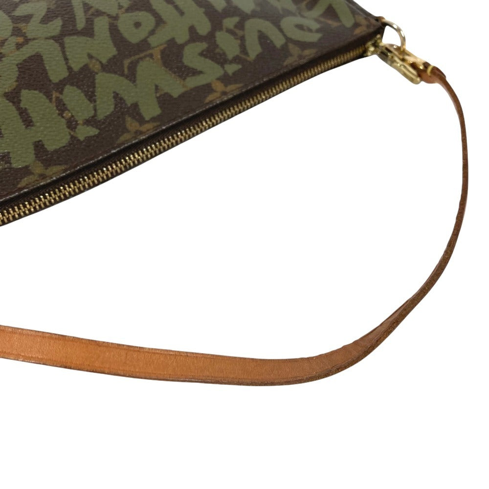 LOUIS VUITTON M92191 MonogramGraffiti Pochette Accessoires Accessory Pouch Bag Shoulder Bag Hand Bag Shoulder Bag MonogramCanvas khaki/Brown Used