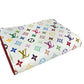 LOUIS VUITTON M27736 LV × TM Takashi Murakami Collaboration Monogram Multicolore Portefeuille Lisa Compact Wallet Wallet Folded wallet MonogramMulticoloreCanvas Blanc White/pink Used