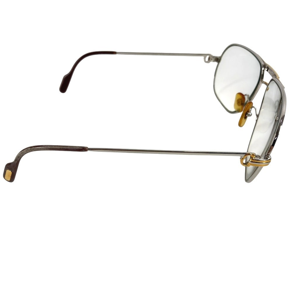 CARTIER Trinity logo glasses glasses eyewear glasses glasses Metal Gold/Silver Used