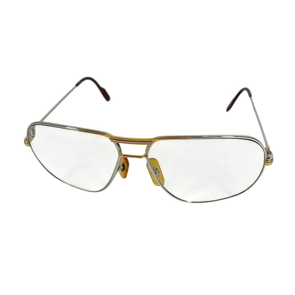 CARTIER Trinity logo glasses glasses eyewear glasses glasses Metal Gold/Silver Used