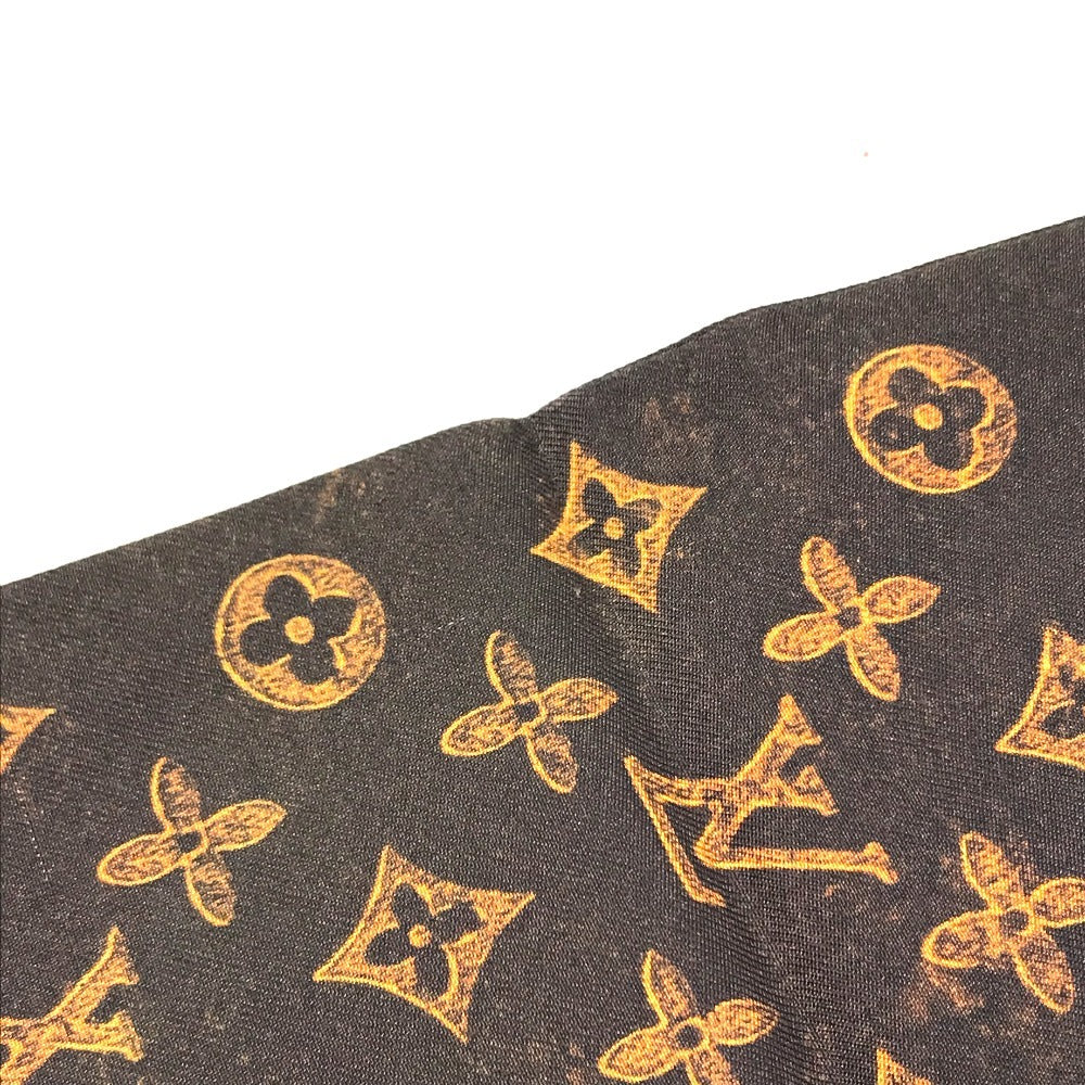 LOUIS VUITTON MP2268 Bandeau Catgram Cat BandeauScarf Scarf silk Brown Used