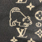 LOUIS VUITTON MP2259 blanket interior Classic Catgram Blanket Cat animal blanket Wool / Cashmere Brown Used