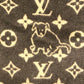 LOUIS VUITTON MP2259 blanket interior Classic Catgram Blanket Cat animal blanket Wool / Cashmere Brown Used