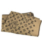 LOUIS VUITTON MP2259 blanket interior Classic Catgram Blanket Cat animal blanket Wool / Cashmere Brown Used