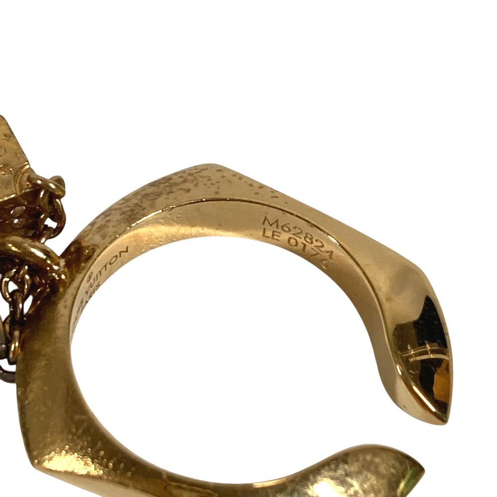 LOUIS VUITTON M62824 Luckygram Ring Dice Monogram Accessories Ring Metal Gold Used