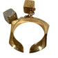 LOUIS VUITTON M62824 Luckygram Ring Dice Monogram Accessories Ring Metal Gold Used